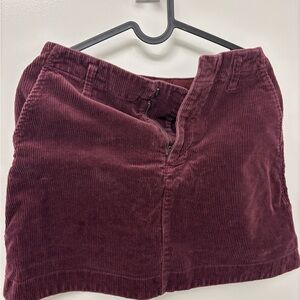 GAP Maroon Corduroy Skirt